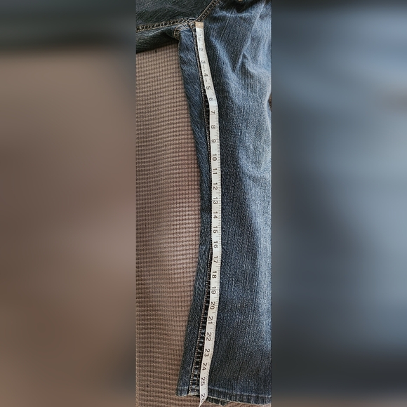 Illegal Jeans Blue Denim Capris 2 Button Closure High Rise Women Sz 18 - Picture 9 of 11